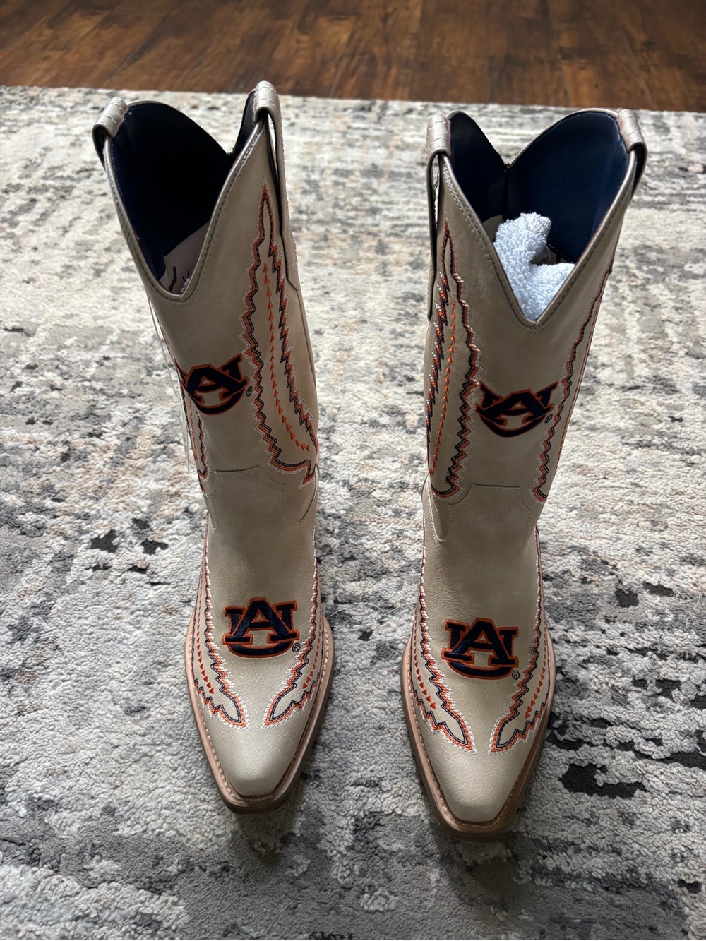 Tigers Logo Women's Tan Western Boots
